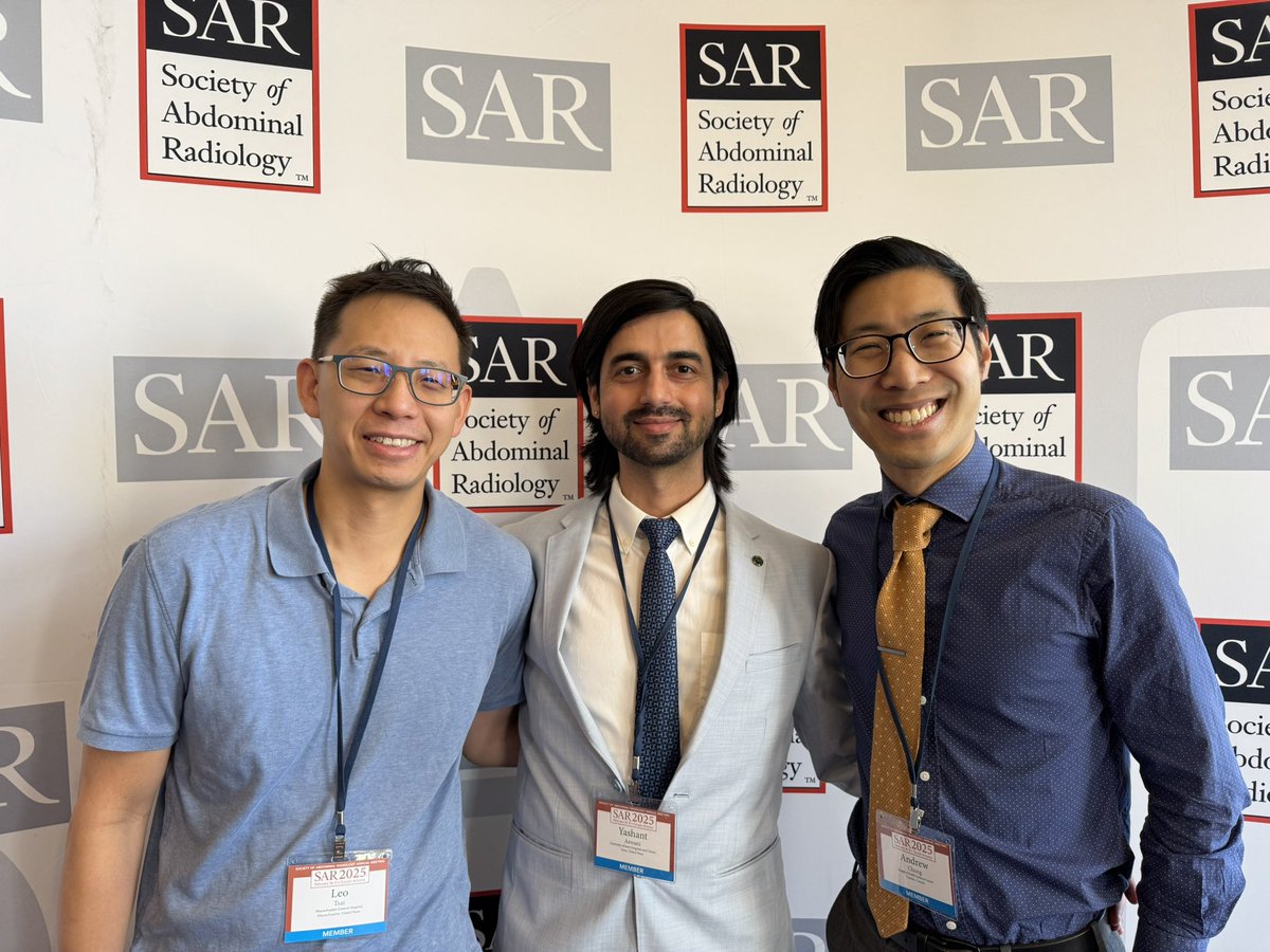 ADChungMD's tweet image. Join this dynamic trio tomorrow 11:50 AM at #SAR2025 for our workshop to learn about the radiologic appearance of a variety of male genitourinary devices and augmentations! With @YashantAswani from @IowaRAD and @DrLeoTsai from @MassGenBrigham . Pass it on!