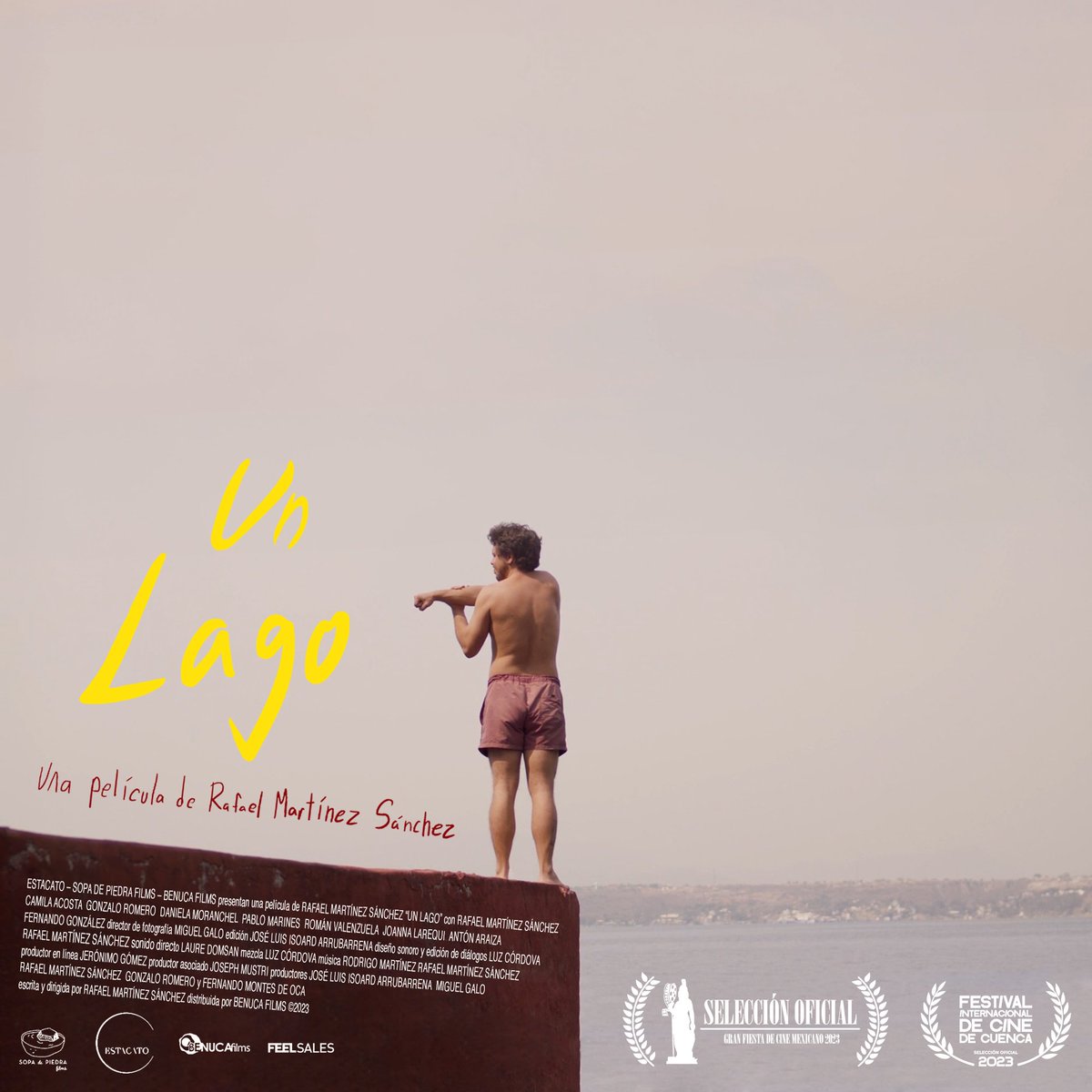 BenucaFilms's tweet image. UN LAGO sigue en cines selectos, consulta sedes vigentes en nuestro muro.

La ópera prima de Rafael Martínez Sánchez @rafafams está protagonizada por el mismo Rafa y Camila Acosta @CammTs, y es una producción 100% independiente de Estacato, Sopa de Piedra y Benuca Films

#UnLago