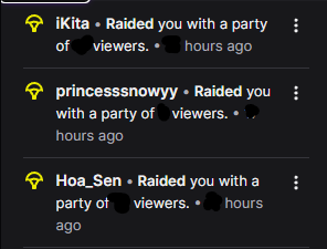 Thanks to everyone that participated in joining me on stream and the silly little MC party that they spent a lot of effort in doing! I had a lot of fun and I'm excited for the rest of the year ;3

Also many thanks to the raiders, its nice meeting new people even if I was tipsy c;