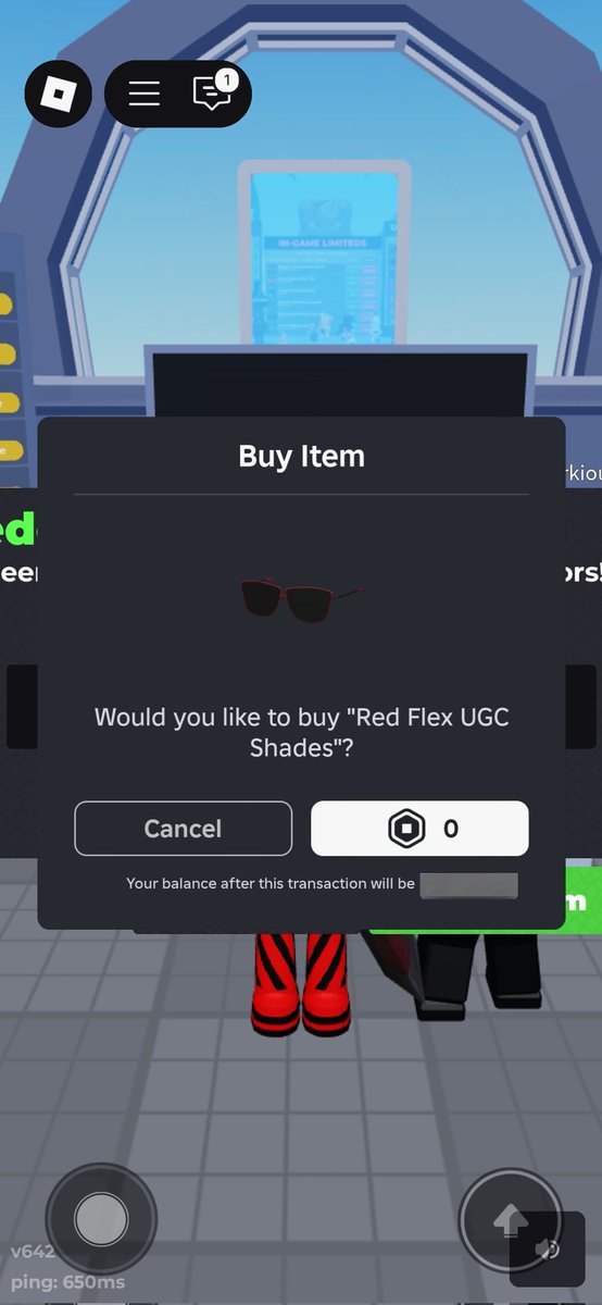 PlayzFredo's tweet image. New giveaway for the "Red Flex UGC Shades"

Req : 
1. Follow me and @Rolimons 
2. Like and RT
3. Comment "W tysm Rolimons for codes :D"

No proof needed, ends in 2 days :D
