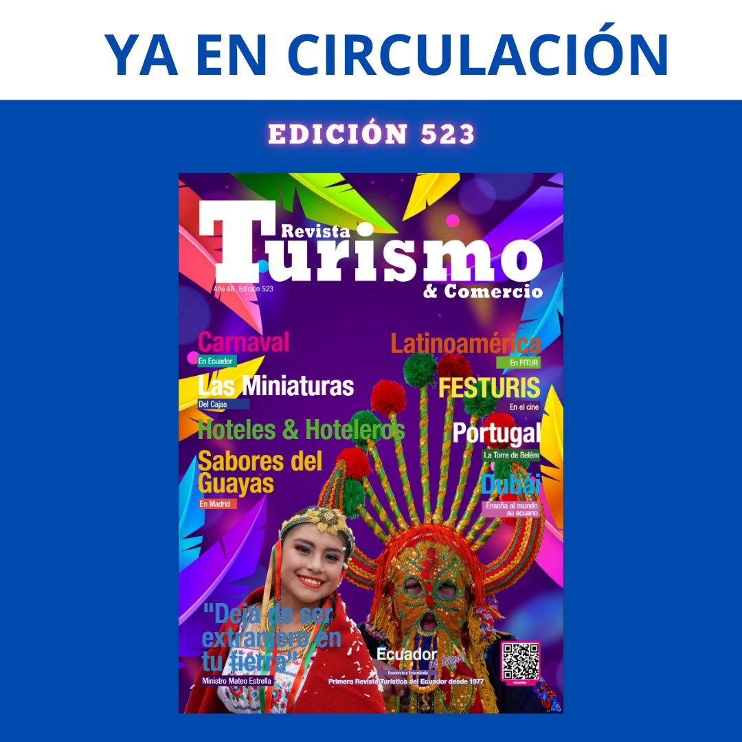 Ya en circulación la edición # 523.   ¡Carnaval en Ecuador...!   
Link en nuestra biografía👍
