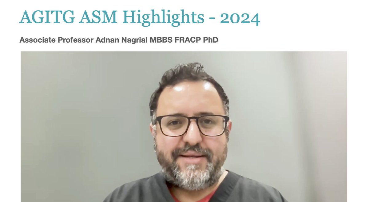 Research Review AU (@researchrevaus) on Twitter photo AGITG ASM Highlights 2024 is OUT NOW!
Expert Associate Professor <a href="/AdnanNagrial/">Adnan Nagrial</a> (<a href="/RamsayDocs/">Ramsay Docs</a>, <a href="/Sydney_Uni/">University of Sydney</a>) presents highlights from the latest <a href="/GICancer/">GI Cancer Institute and AGITG</a> Annual Scientific Meeting, held in Meeanjin Brisbane in 2024.
Watch video - HERE: researchreview.com.au/au/Pages/podca… AGITG ASM Highlights 2024 is OUT NOW!
Expert Associate Professor <a href="/AdnanNagrial/">Adnan Nagrial</a> (<a href="/RamsayDocs/">Ramsay Docs</a>, <a href="/Sydney_Uni/">University of Sydney</a>) presents highlights from the latest <a href="/GICancer/">GI Cancer Institute and AGITG</a> Annual Scientific Meeting, held in Meeanjin Brisbane in 2024.
Watch video - HERE: researchreview.com.au/au/Pages/podca…