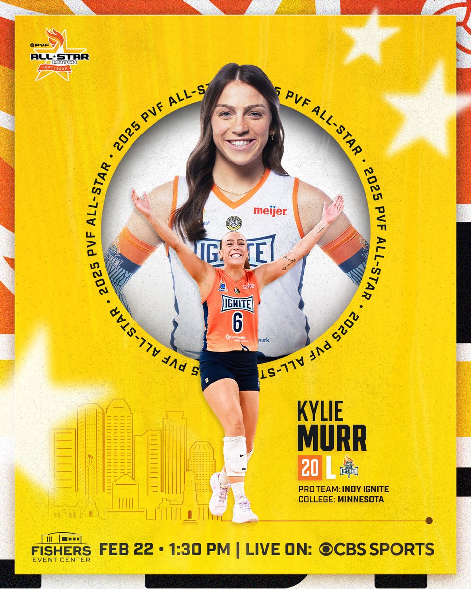 ⭐️ 2022 Defensive Player of the Year &amp; Ohio State’s all-time leader in digs per set, Kylie Murr: 2025 All-Star Edition ⭐️