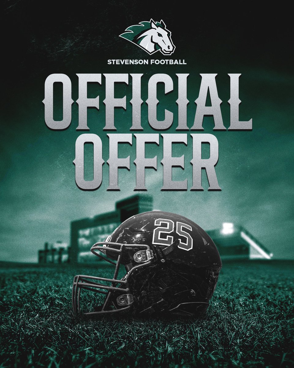 #AGTG Blessed to receive another offer from Stevenson <a href="/CoachMontanez/">Coach Chris Montanez</a> <a href="/SUMustangFB/">Stevenson Football</a> <a href="/edhottle1/">Ed Hottle</a> <a href="/CScott39/">LaVaar Scott</a> <a href="/ltaylor0304/">Coach T</a>