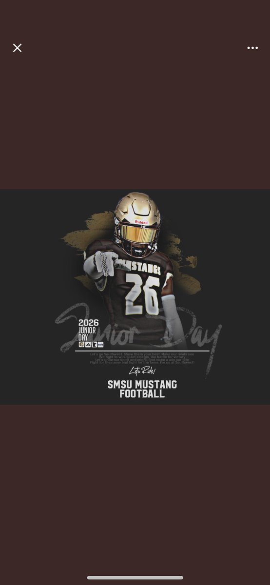 Thank you <a href="/CoachBull16/">Levi Bullerman</a> for the Junior Day invite! Can’t wait to see <a href="/SMSUfootball/">SMSU Football</a>