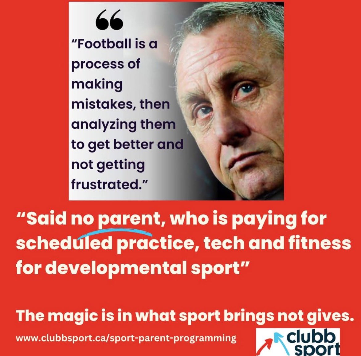 The win is becoming increasingly more important than development, at all levels.