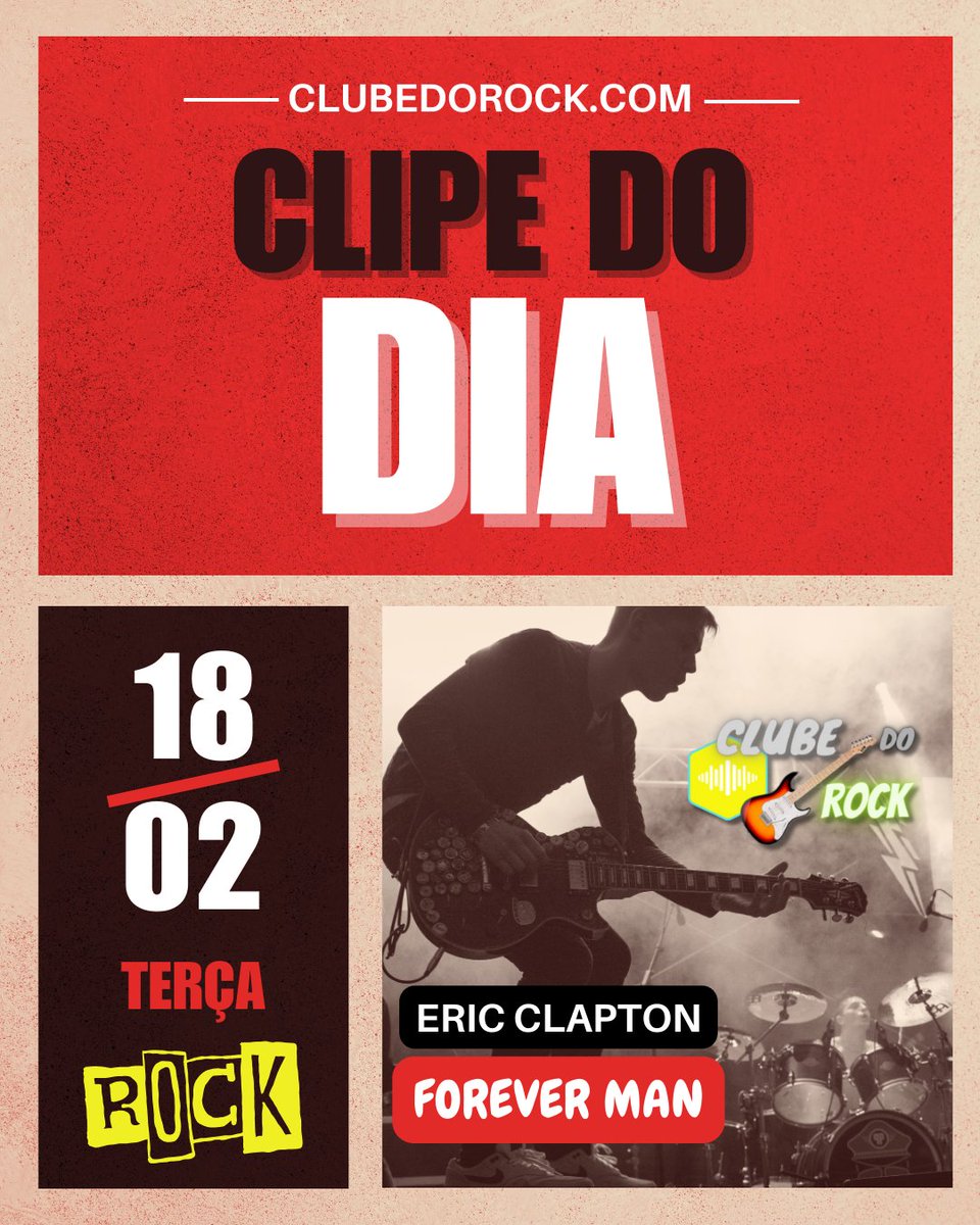 ClubedoRockbr's tweet image. Forever Man é a 6ª faixa e 1º single de promoção do 9º álbum de estúdio "Behind The Sun", lançado em março de 1985 pelo cantor inglês Eric Clapton!

Clique no link abaixo para acessar nosso site e assistir ao clipe!😄😁🤘🤘👇👇

clubedorock.com/eric-clapton-f…

#ericclapton #foreverman