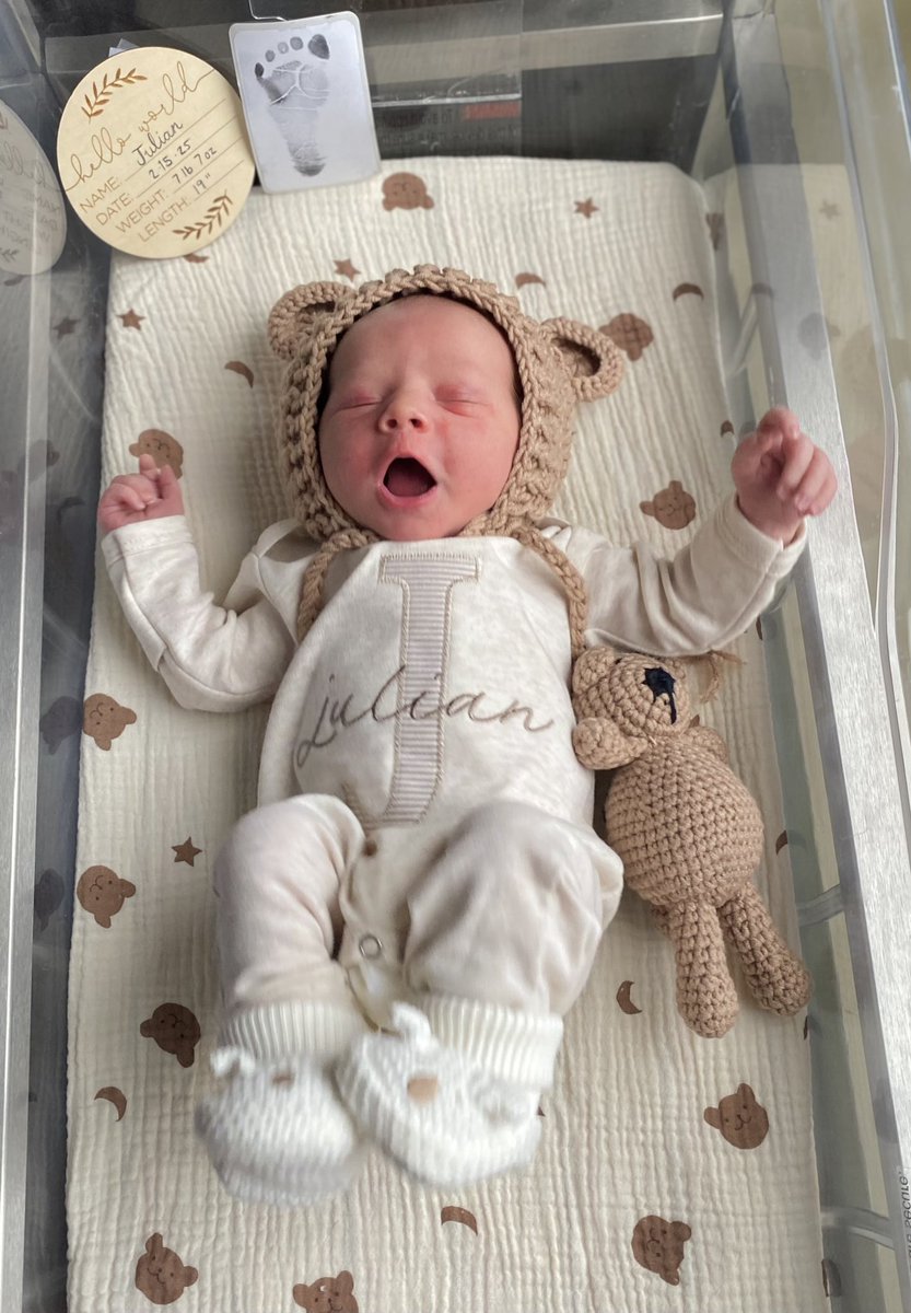 JSully12's tweet image. Welcome to the world Julian! You are already so loved by everyone. Elwira is an absolute rock star and she is feeling great! We love you buddy. ❤️
