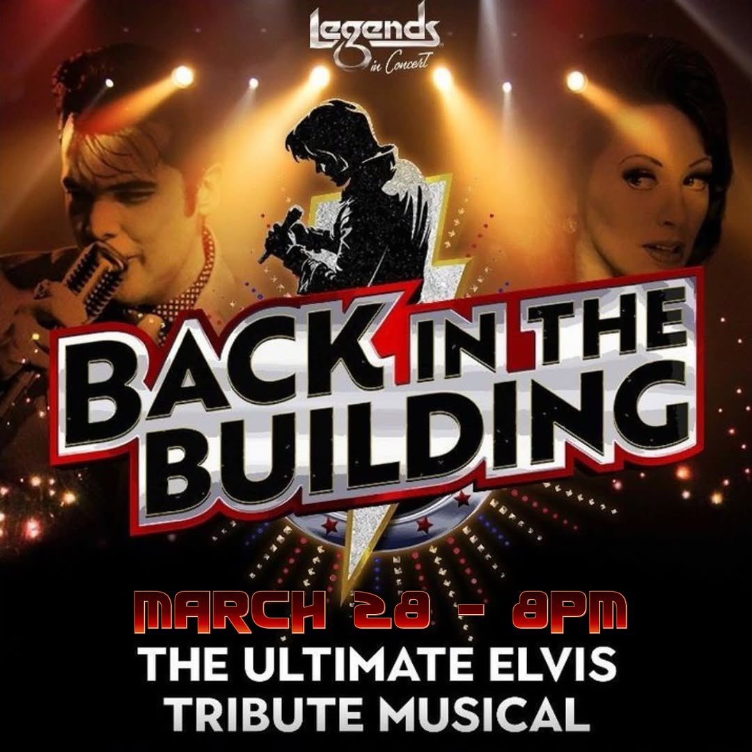 LegendsConcert's tweet image. .@LegendsConcert presents #BackIntheBuilding: The Ultimate Elvis Tribute Musical | March 28 | 8 PM

📍 @KingCenterPA 

Tickets on sale online or through the ticket office. Get more information ℹ️ KingCenter.com! 🎫🌟

Thank you, thank you very much! ⚡️

#legendsinconcert