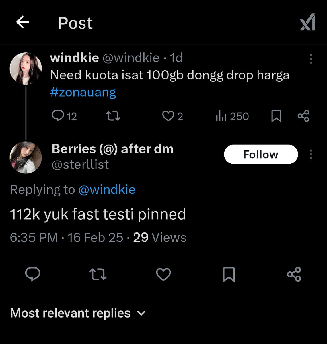 windkie's tweet photo. HELP RT

PENIPU KUOTA ISAT

@sterllist gimana nih abis hold 1x24 jam? Pasti buat nambah korban kan makanya takut w spill 💃🏻

Btw ini kena tipu 112k agak kerasa nyesek.

Mana pake bawa-bawa Insyaallah hadehh tobatt dahh tobatt

081374647998 a.n Audrey Tsanne
#zonauang #zonaba scam https://t.co/jQhGVfMtnr