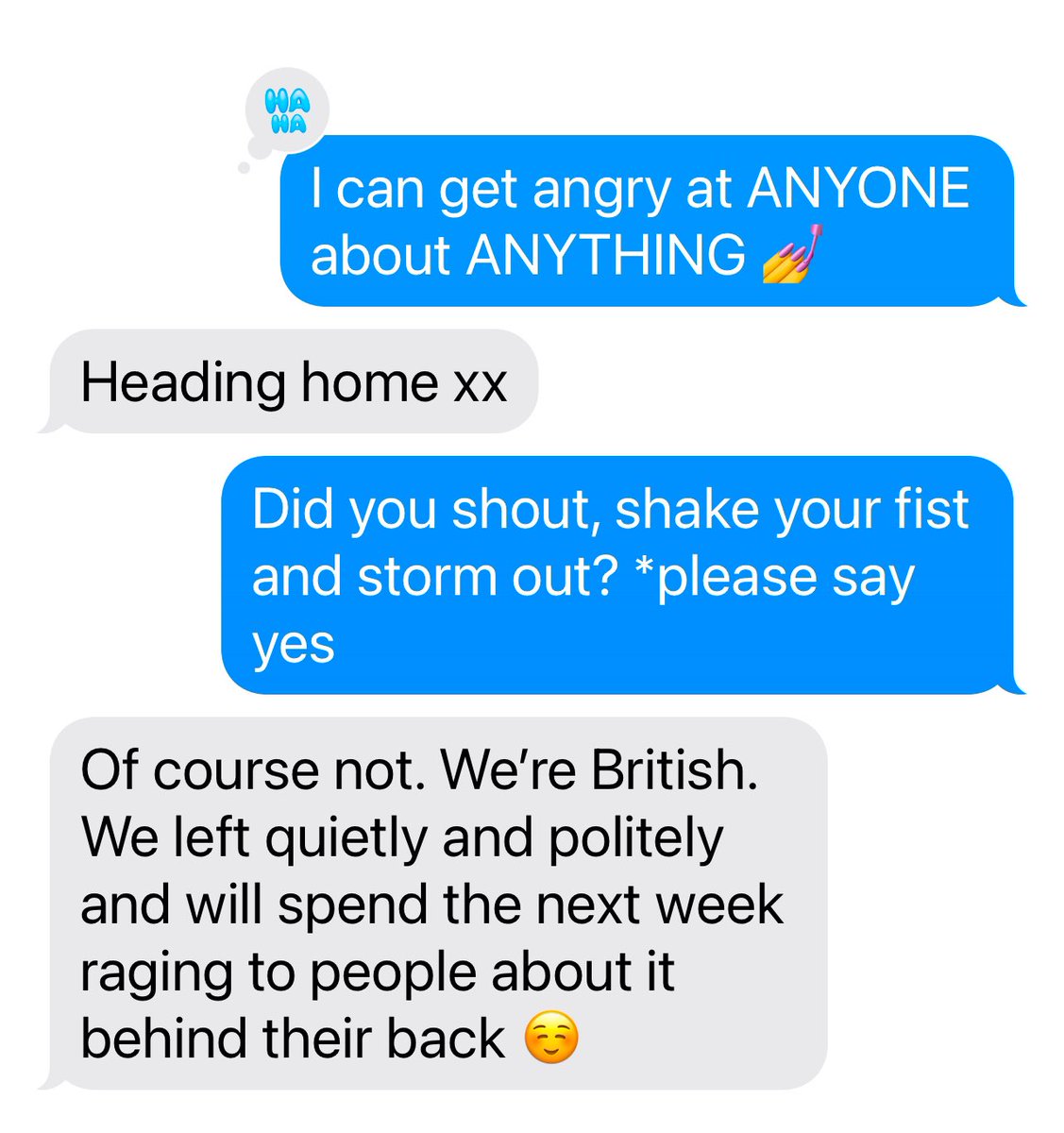 Andrea McLean (@andrea_mclean) on Twitter photo Anger management, the British way… Anger management, the British way…