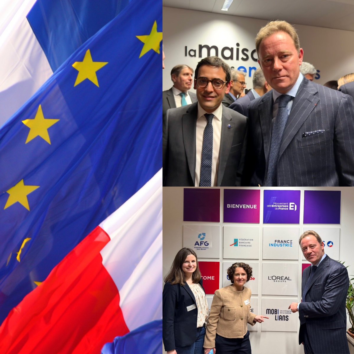 Xavier Horent (@xhorent) on Twitter photo Nous investissons la place européenne, avec un bureau permanent au sein du #MEDEF Europe dont le siège a été inauguré ce soir par <a href="/PatrickMartin_1/">Patrick Martin</a> et <a href="/steph_sejourne/">Stéphane Séjourné</a>
Merci à <a href="/f_lesache/">Fabrice Le Saché</a> : pesons, sans jamais perdre nos racines. <a href="/mobiliansfr/">MOBILIANS</a> Nous investissons la place européenne, avec un bureau permanent au sein du #MEDEF Europe dont le siège a été inauguré ce soir par <a href="/PatrickMartin_1/">Patrick Martin</a> et <a href="/steph_sejourne/">Stéphane Séjourné</a>
Merci à <a href="/f_lesache/">Fabrice Le Saché</a> : pesons, sans jamais perdre nos racines. <a href="/mobiliansfr/">MOBILIANS</a>