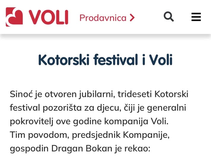 dondojovo's tweet photo. NIZ 🧵:
ZAŠTO NE PODRŽAVAM BOJKOT #VOLI MARKETA:
Osim što je kompanija VOLI tokom korone donirala tone hrane i sredstava lične higijena NVO" TIM VOLONTERA- KOTORSKO SRCE" koje su podijelili građanima na što me danas napomenula prijateljica,a i sam znam jer sam dio te ekipe, 1/⬇ https://t.co/JCNciFv1ea