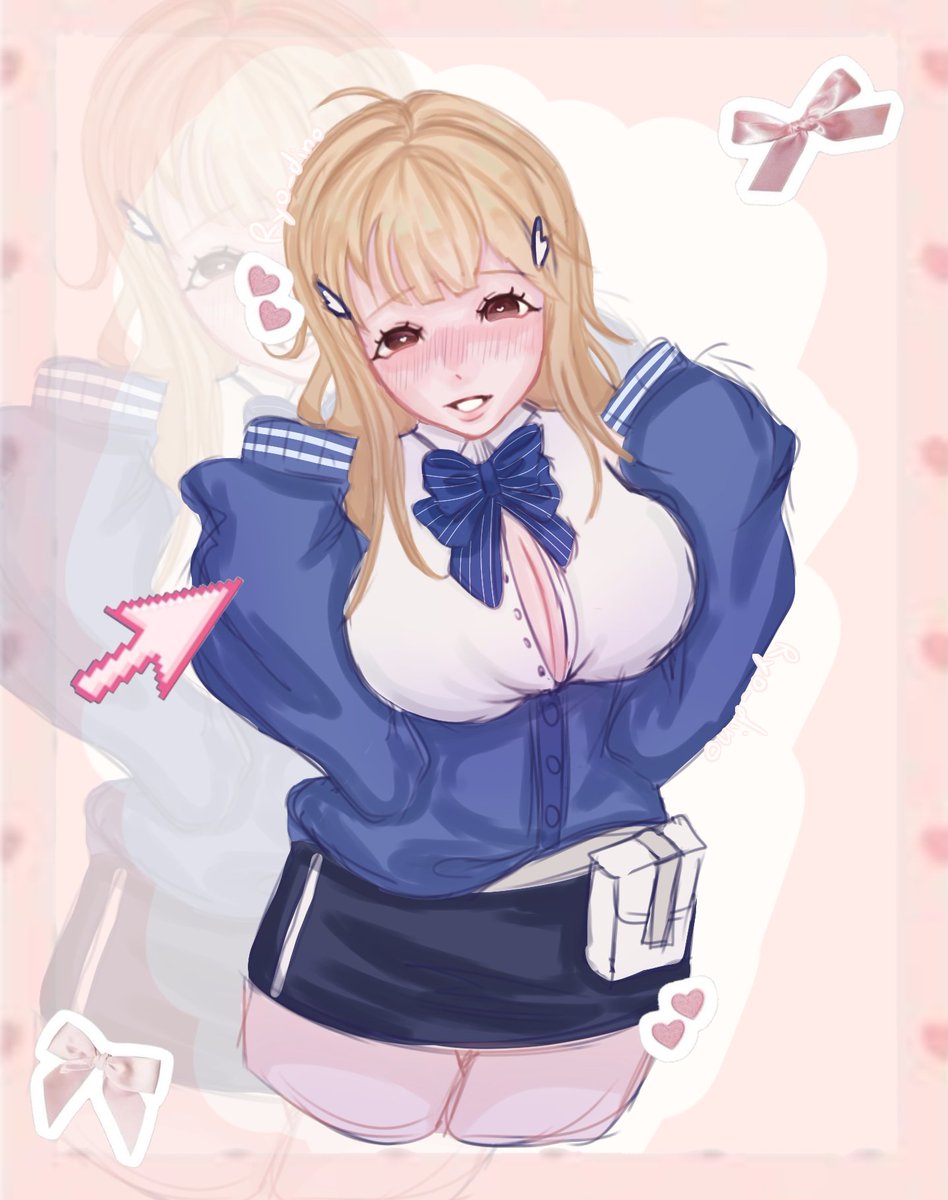 "Click me, Click me again" 
These lyrics have been stuck in my head recently 

Here's a piece for Tia! 
I have really been on the art grind recently. I am considering opening this as commission option

#Nikke #NIKKE #NIKKEfanart #Tianikke #Tia #pink #cute #game #art #fanart