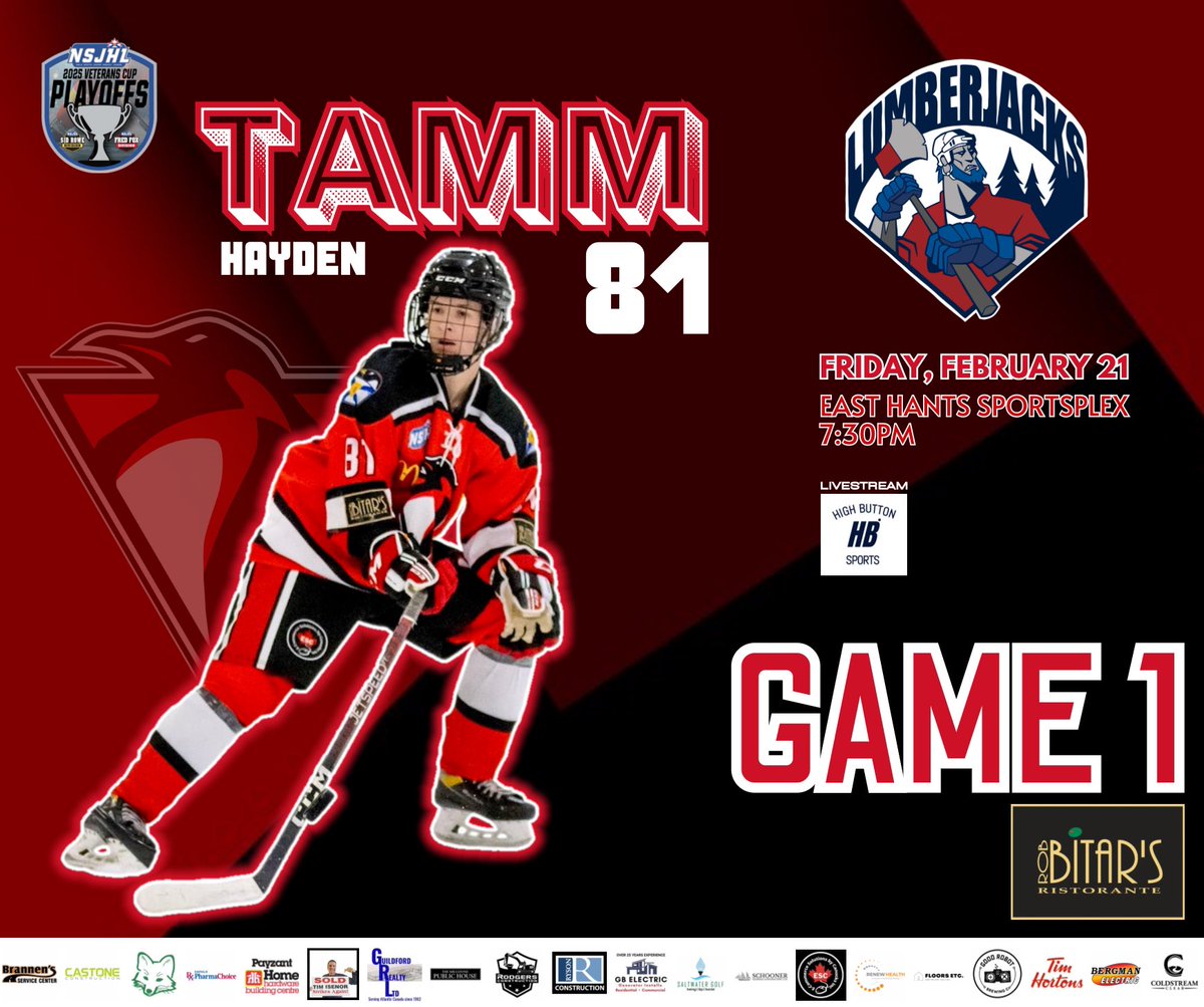 JrBPenguins's tweet photo. Playoffs are here! Game 1 takes place this Friday at #TheIgloo Our full first round schedule will be out tomorrow evening. Let’s pack the place Friday fans and make it loud! 🐧🚨🪓🏒 #pEHns #WhateverItTakes #MyBitars https://t.co/YrRAiplGE1