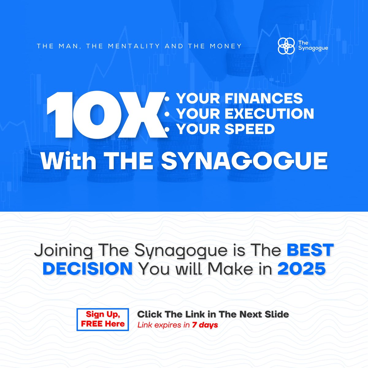 Thesynagogue_'s tweet image. *Dreaming of financial freedom? Make a quantum leap to 10X your finances.*

This is Your Chance to Join The Most Exclusive Community of Young Leaders, Leading Finance, Politics and The Future of the World. *The Synagogue recruitment season Expires in...

1/3