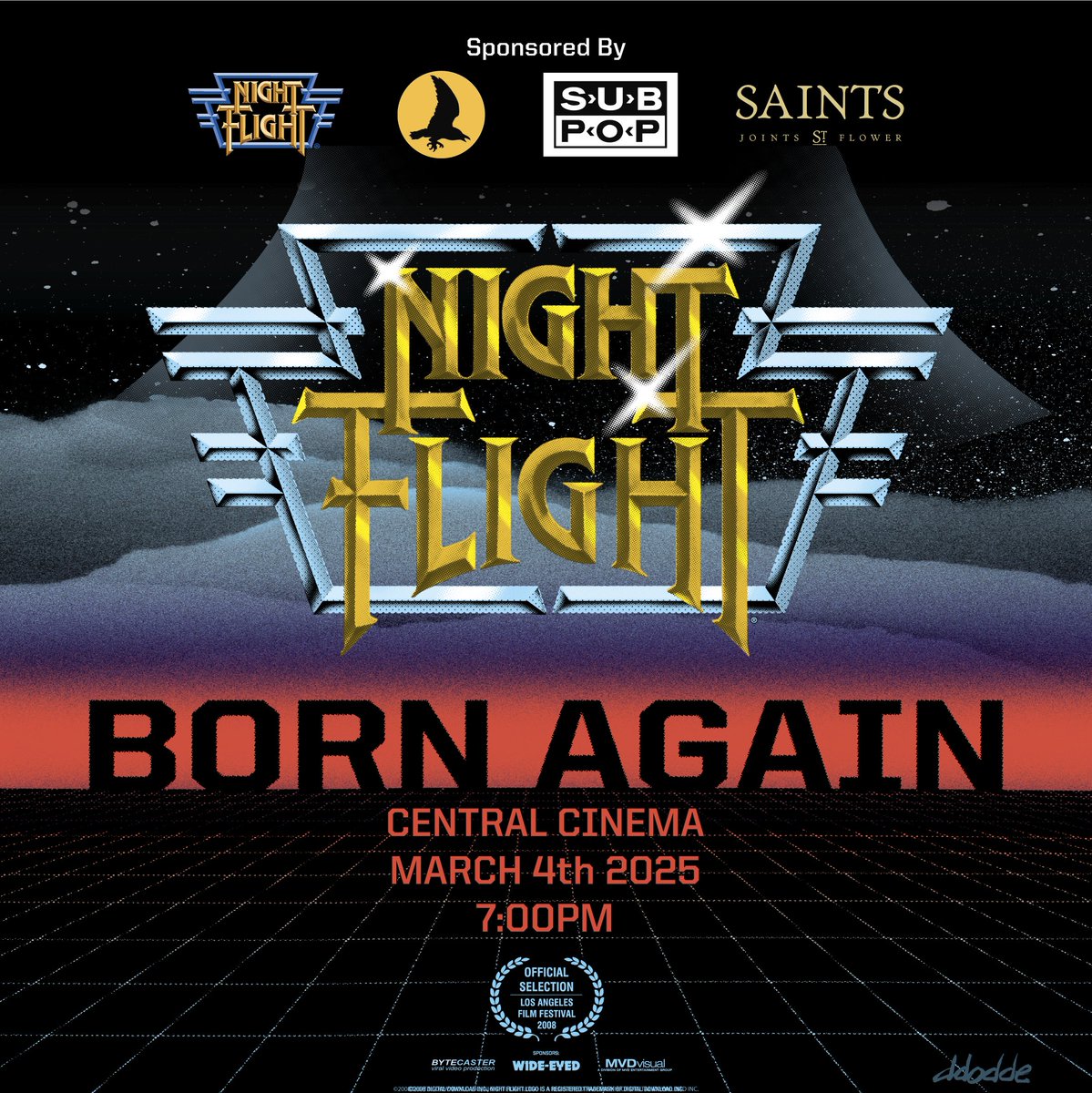 Announcing 📢 March 4th at <a href="/CentralCinema/">Central Cinema</a>  in Seattle presented by the heavy hitters 💨 <a href="/NightFlightNet/">Night Flight</a>, <a href="/subpop/">Sub Pop Records</a>, <a href="/ScarecrowVideo/">ScarecrowVideo</a> &amp; Saints Joints! Come watch Night Flight Born Again 2 hosted by Night Flight founder Stuart Shapiro 👉 Hit the link mailchi.mp/saintsjoints/a…