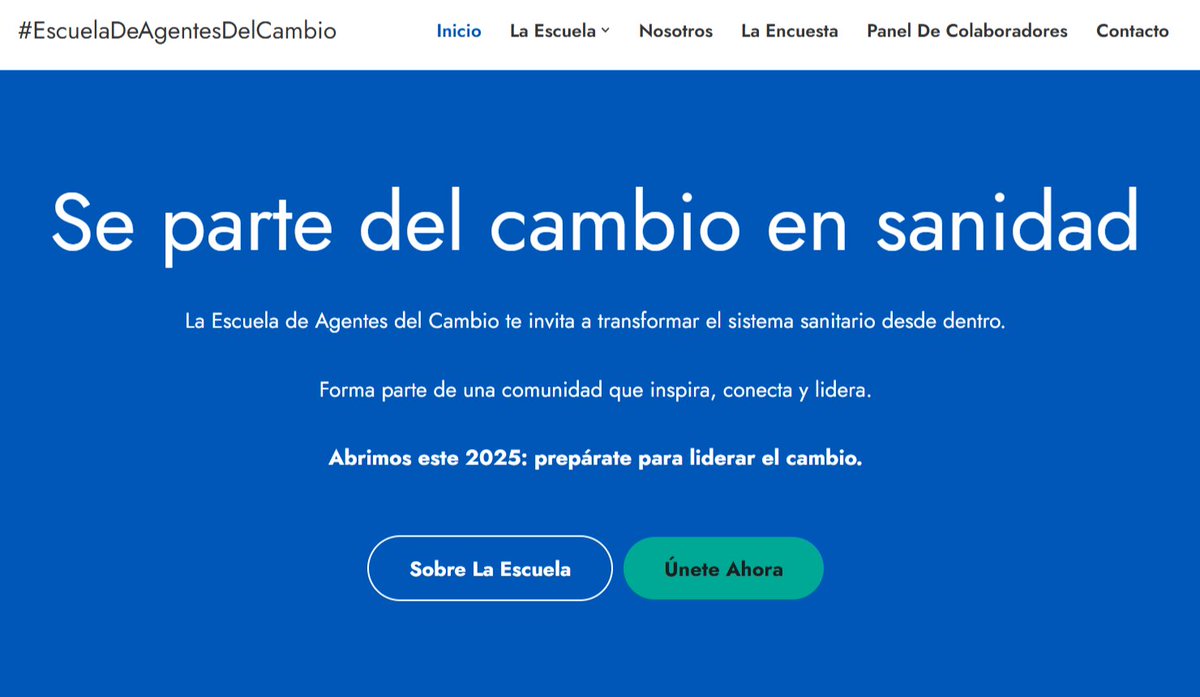 🧵 1/5 – Hoy damos un paso clave en este viaje.

Después de meses de trabajo, aprendizaje y conversaciones inspiradoras, la #EscuelaDeAgentesDelCambio abre una nueva puerta: ¡su landing page ya está disponible! 🚀

👇 Sigue leyendo