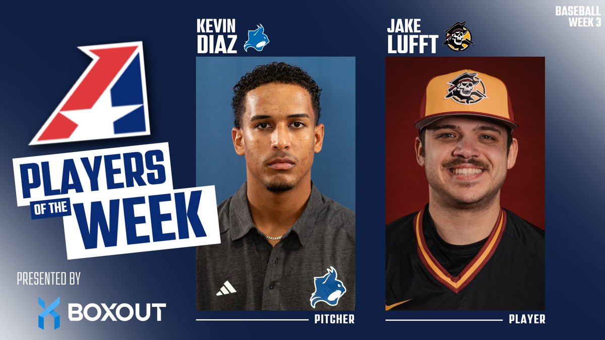 ⚾️, Diaz, Lufft Selected Heart Baseball Players of the Week!

heart.prestosports.com/sports/bsb/202…