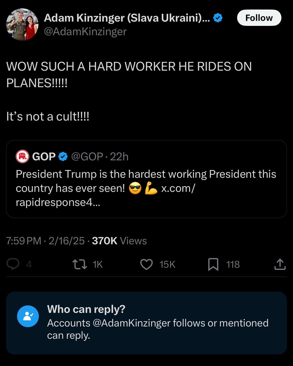 nickdavis367's tweet image. Imagine being such a sissy that you talk shit about someone and then block any comments that aren’t in goose step with your vapid, ignorant opinion, like that cuck @AdamKinzinger’s bitch ass did. It’s ok though, his wife and her boyfriends all support Trump behind his back.🤷🏻♂️🤡
