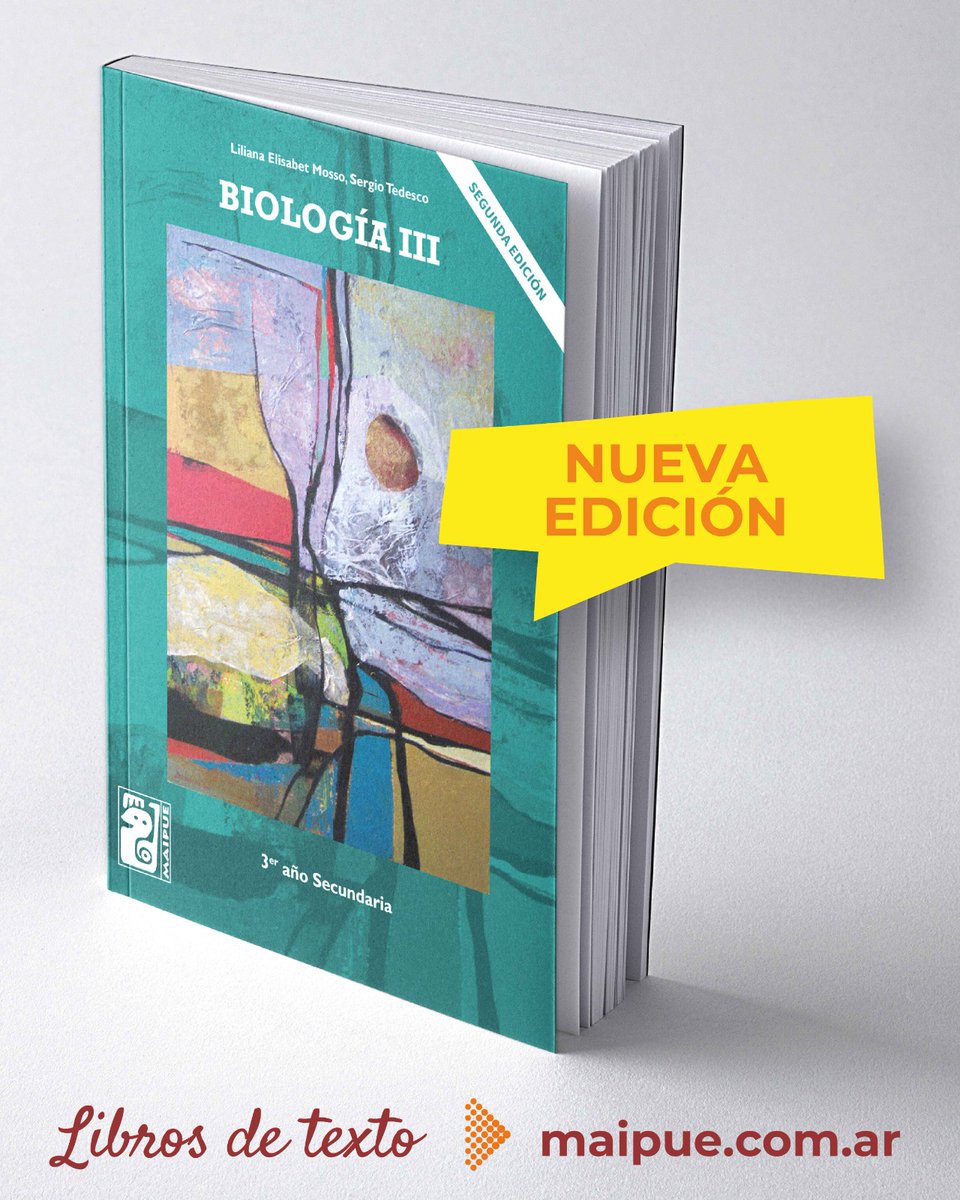 📢📚 ¡Nueva edición! Biología III 🔬🌱

Un libro esencial para comprender la vida en todas sus formas. ¡Ya disponible!

📖 Pedilo en formato físico o digital en maipue.com.ar/producto/biolo…

#BiologíaIII #EditorialMaipue #Ciencia #Educación #ADN