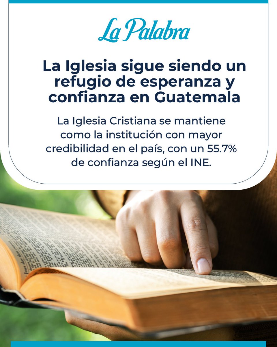 El labor de la iglesia en la comunidad,  siguen impactando vidas.

¡Sigamos reflejando el amor de Jesús en nuestra sociedad!

🔗 Lee el artículo completo en nuestra página web: lapalabra.gt/la-credibilida…

#FeQueTransforma #EsperanzaParaGuatemala #IglesiaViva #UnidosEnCristo