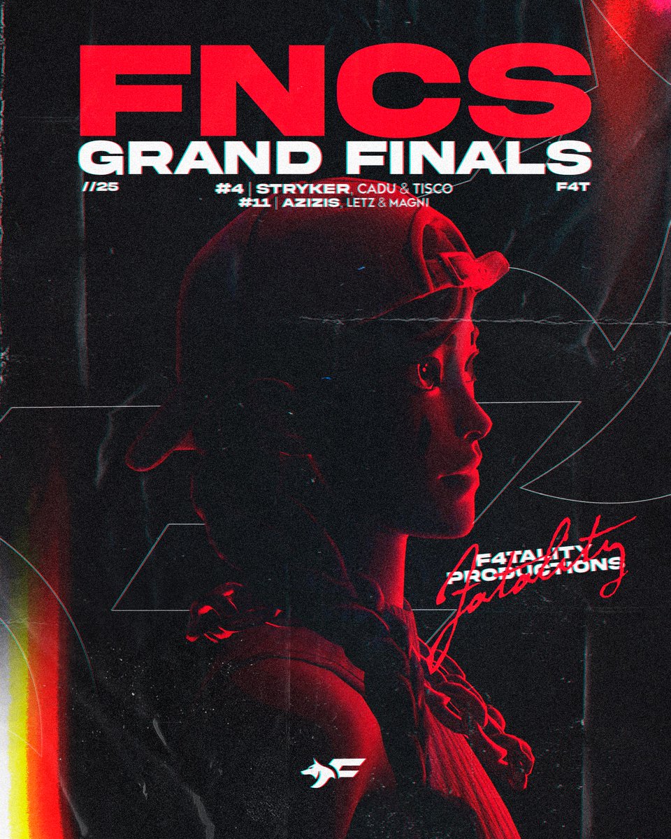 F4TALITYgg's tweet image. Chegamos ao fim do FNCS Major 1!

Parabenizamos o desempenho dos nossos atletas que garantiram o quarto lugar nesse major. 

#4 | @StrykerFN1, Cadu &amp;amp; Tisco
#11 | @Azizisfn, Letz &amp;amp; Magni
#27 | @1stLeozin, Pulga &amp;amp; Giovanni

#PACKTOGLORY