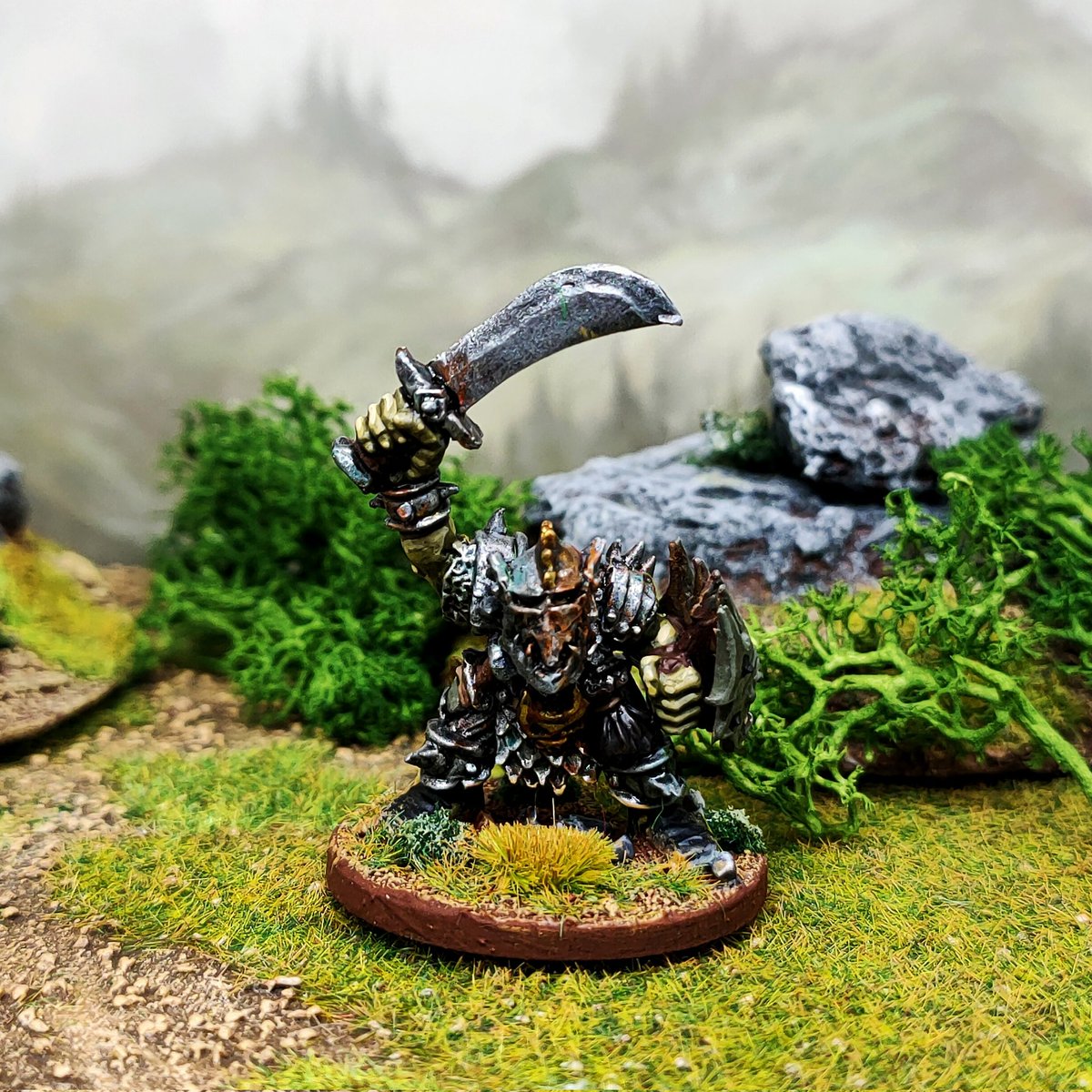 Some goblin commanders and heroes for #midgardheroicbattles. Figures from <a href="/HermitInn/">ハーミットイン商店</a> and 4A Miniatures