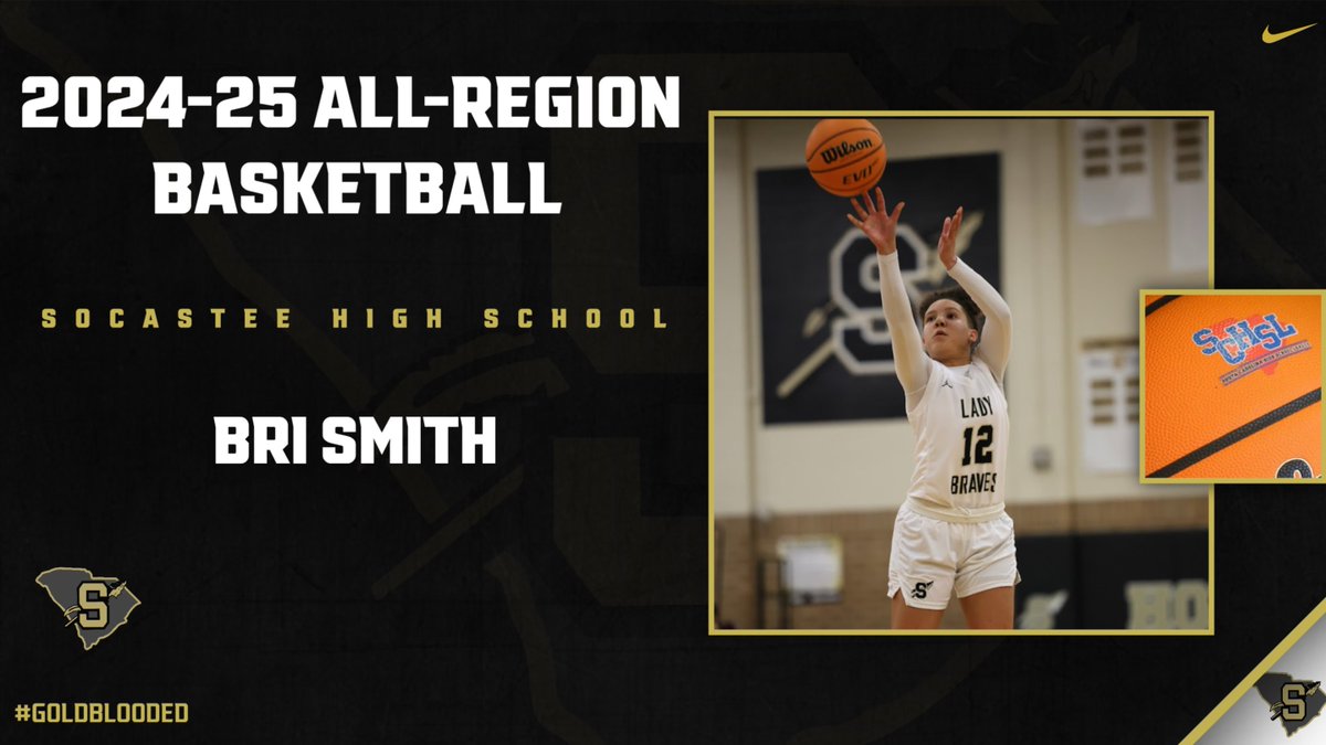 2 Lady Braves earn All-Region Basketball Honors! socasteebraves.com/News/100144 
#GoldBlooded #OneTeam