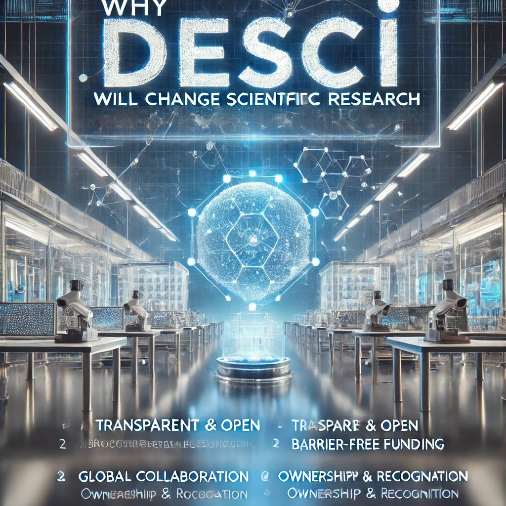 OpenLabX_xyz's tweet image. 🔬 Why DeSci Matters 🚀

Traditional research is slow &amp;amp; centralized. DeSci is changing that!

✅ Transparent – Blockchain-based research.
✅ Funding – Scientists crowdfund via DAOs.
✅ Global Collaboration – Open &amp;amp; fair.

🌍 Join the DeSci revolution!

#DeSci #Blockchain #Science