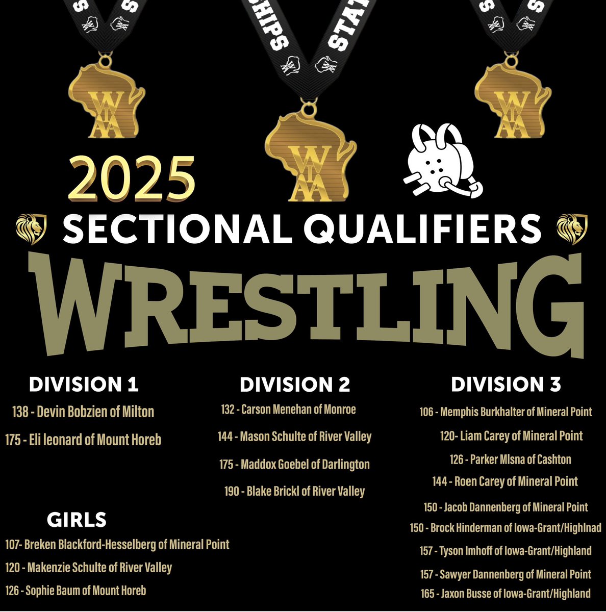 SarbackerA's tweet image. Road to state 🥇🦁 #SectionalsWeek