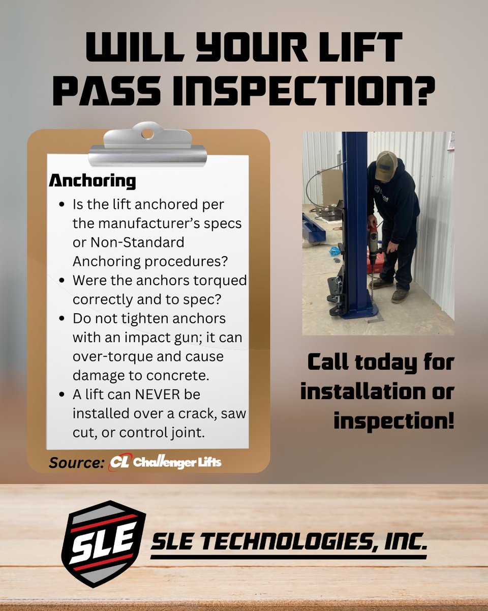 Will your lift or lifts pass inspection? Schedule an inspection with our techs today: call 866-302-3618 or visit our website!