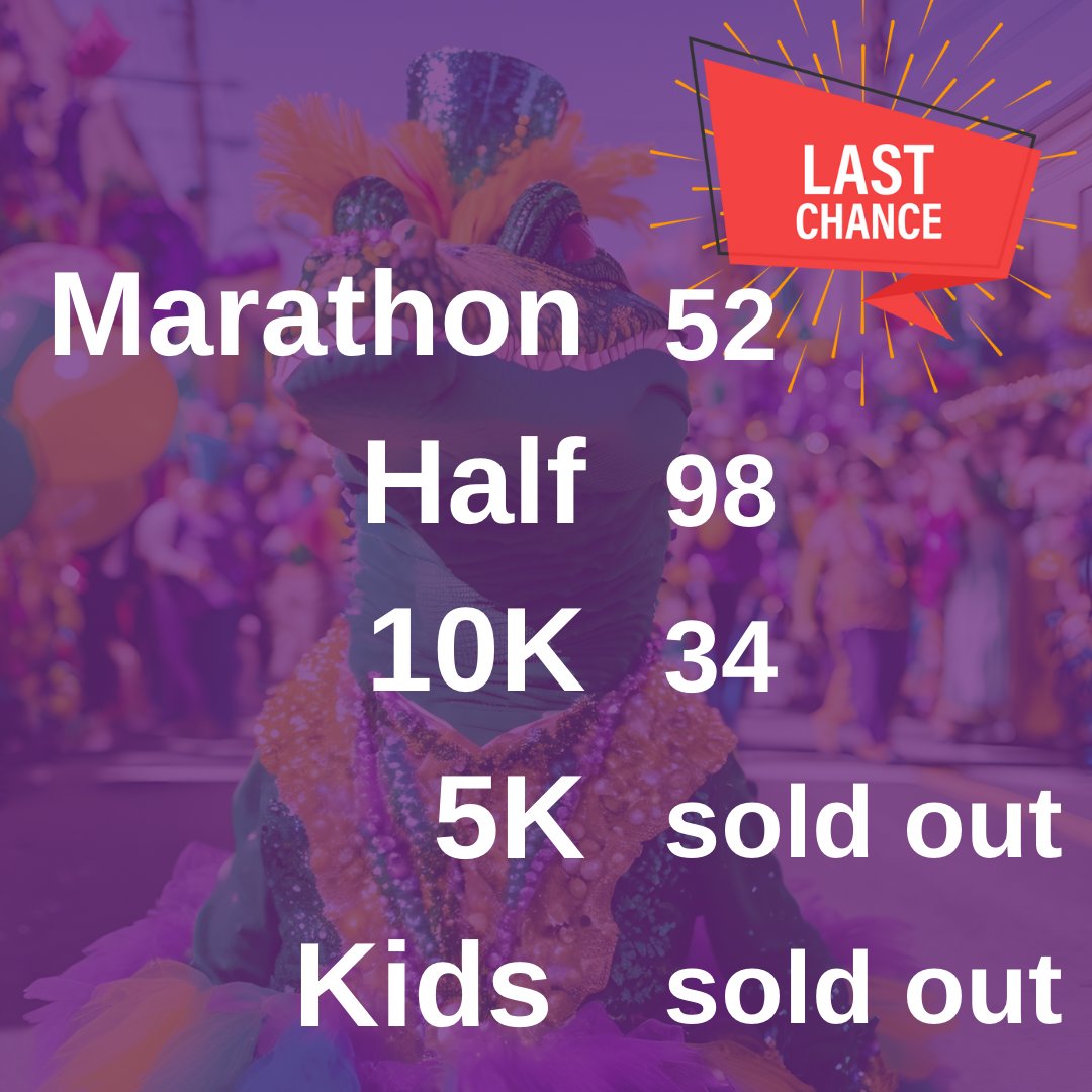 I don’t want you to miss this! These races will sell out, y’all.