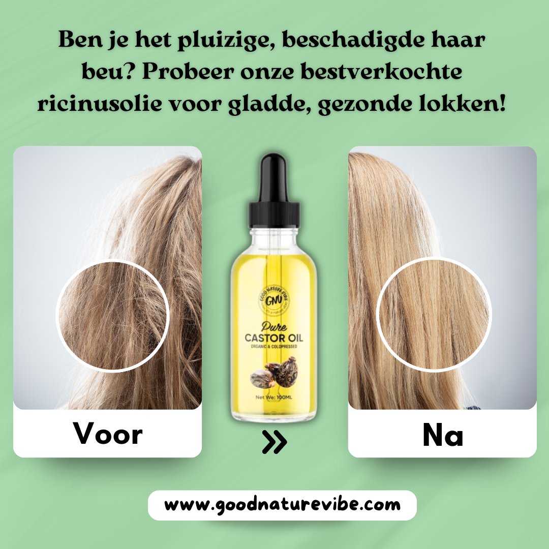 GoodNatureVibe's tweet image. Frizz en beschadigd haar zat? Probeer onze bestverkochte castorolie voor gladde, gezonde lokken! ✨
🛒 Shop nu! 👉 goodnaturevibe.com
#Haarverzorging #CastorOlie #FrizzControl #HaarHerstel