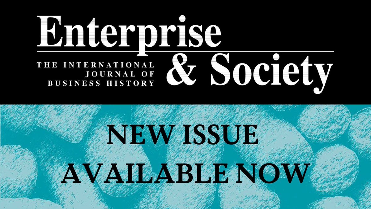Cambridge University Press - History (@cambup_history) on Twitter photo New Issue of Enterprise & Society now available
📚 cup.org/4ecEqBm
<a href="/TheBHCNews/">The Business History Conference</a> New Issue of Enterprise & Society now available
📚 cup.org/4ecEqBm
<a href="/TheBHCNews/">The Business History Conference</a>