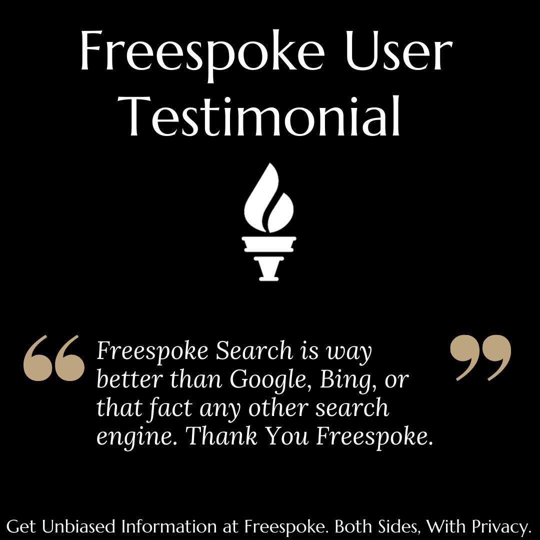 FreespokeSearch's tweet image. Ready for a better search experience? Try Freespoke today! #Freespoke #BetterSearch #TechTestimonial #freespokeit #degoogle