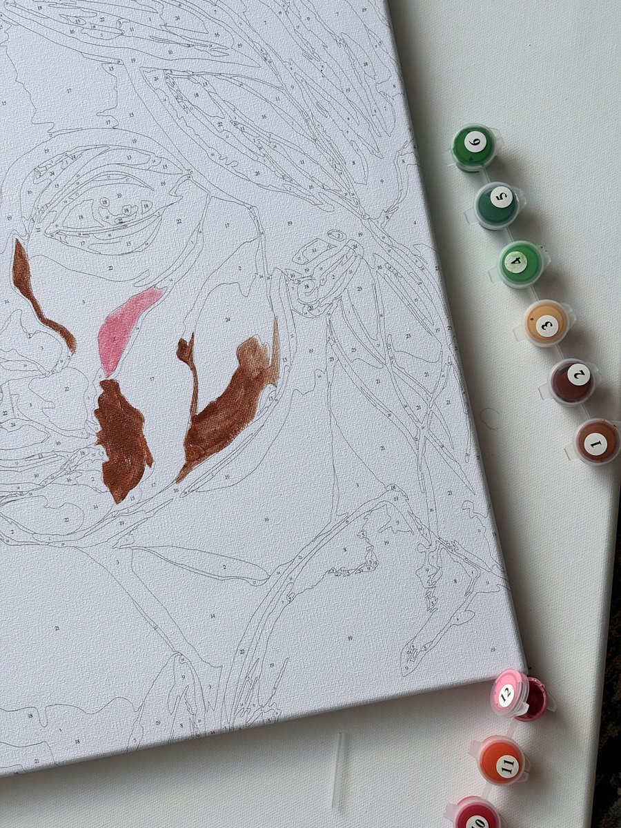 Turned oneof my paintings into a paint by number