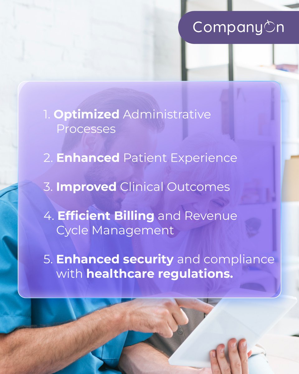 companyonapp's tweet photo. 🚀 Transform your healthcare practice with a Patient Management System! Optimize workflows, enhance patient experience, and streamline operations effortlessly.

📲 Learn more: https://t.co/epDjp8j3AS https://t.co/byLQAkMCjA