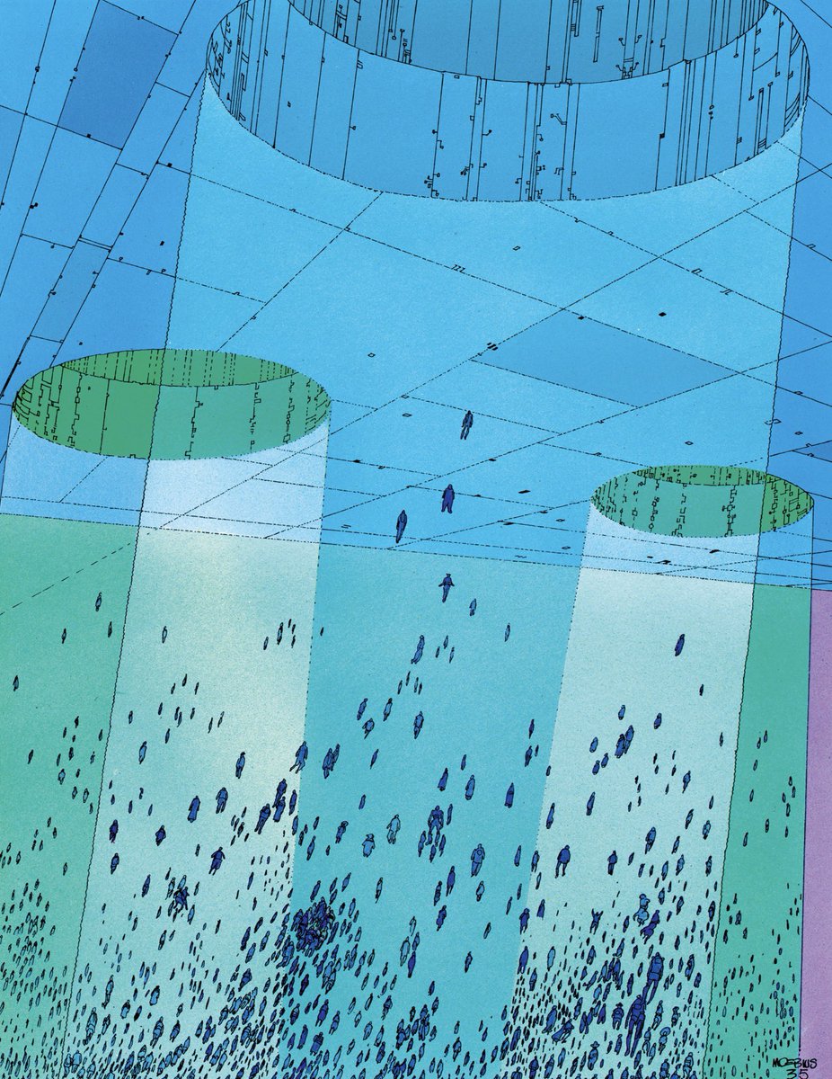 Art by Jean Giraud aka Moebius for Moebius 1: Upon a Star (1987)
