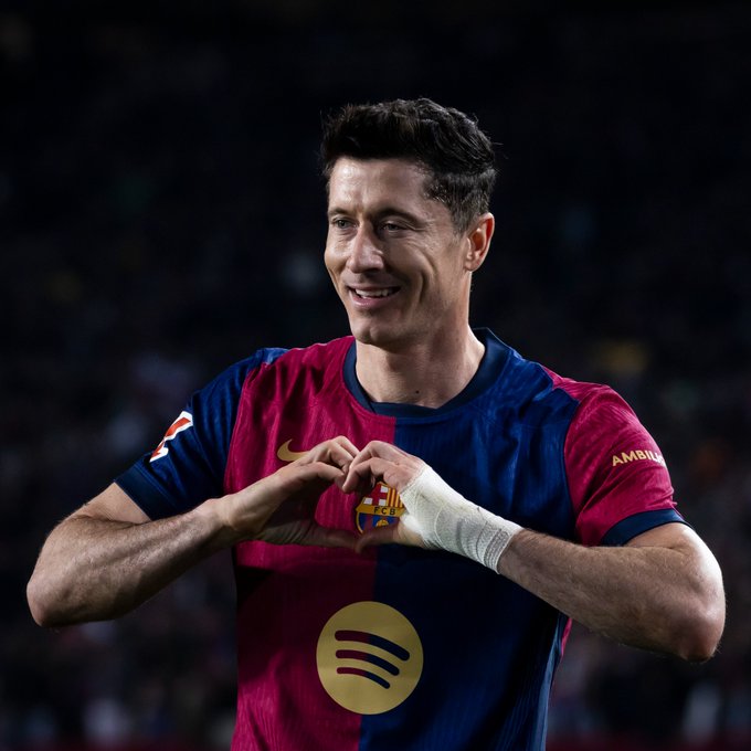 Lewandowskis švenčia tikslą.