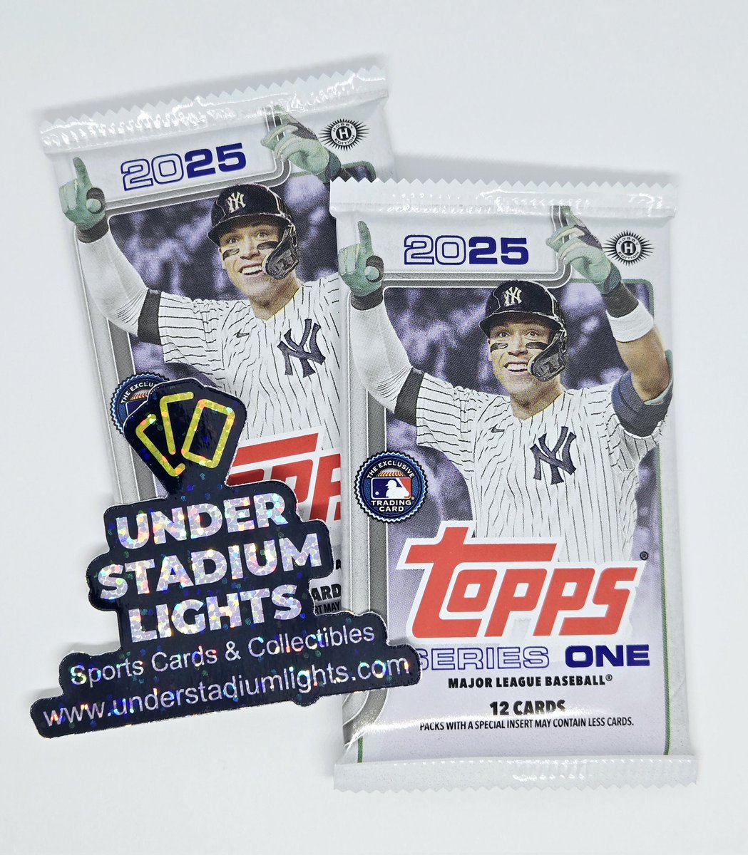 UnderStadiumLights.com (@stadiumlites) on Twitter photo ⭐️ 2025 Topps Series 1 Hobby Giveaway! ⭐️
1️⃣ Follow <a href="/StadiumLites/">Under Stadium Lights</a>
2️⃣ Repost
3️⃣ Reply with a gif/image of your favorite MLB team
1 winner drawn 2/19 to win both packs shown. 😎⚾️ ⭐️ 2025 Topps Series 1 Hobby Giveaway! ⭐️
1️⃣ Follow <a href="/StadiumLites/">Under Stadium Lights</a>
2️⃣ Repost
3️⃣ Reply with a gif/image of your favorite MLB team
1 winner drawn 2/19 to win both packs shown. 😎⚾️