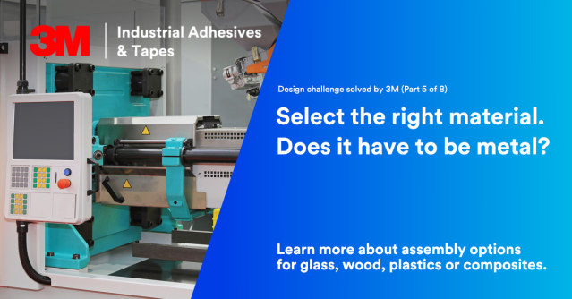 Designers and engineers are challenged every day to improve designs and manufacturing processes. By enabling the use of a wider range of materials in product design, 3M tapes and adhesives allow enhanced aesthetics, lighter weight constructions and... bit.ly/3QjRITn