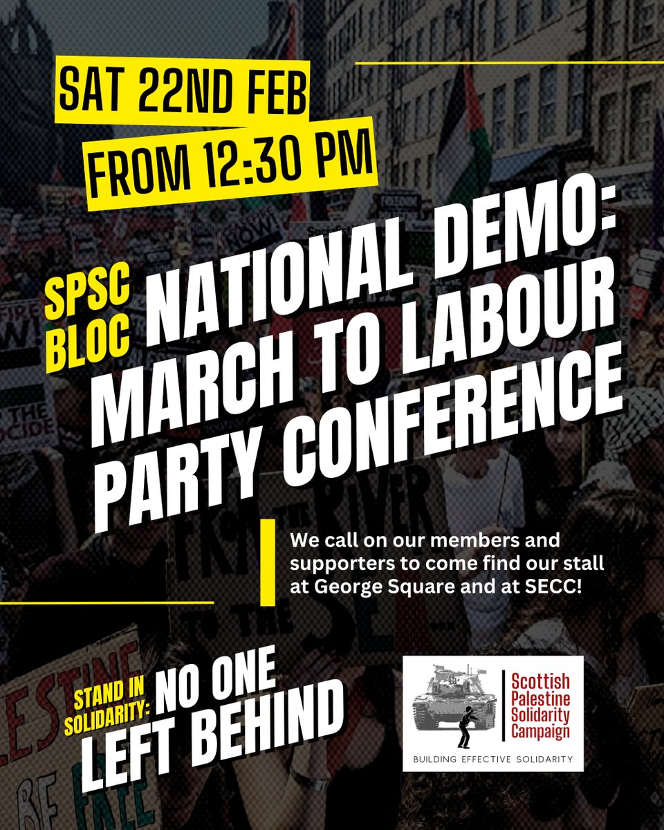 scottishpsc's tweet image. Glasgow
Saturday 22nd February 12.30pm
