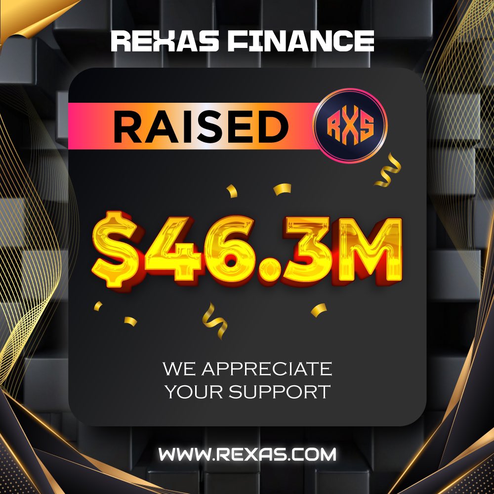 rexasfinance's tweet image. ⭐️ Milestone Alert! ⭐️

Rexas Finance has successfully raised $46.3 Million! 🚀

Thank you for your support! 👍

Buy Now: Rexas.com