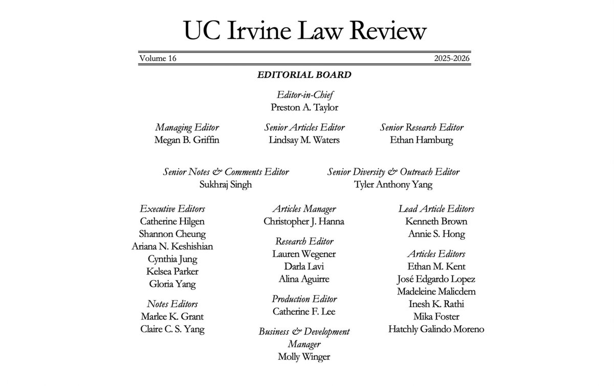 UCI Law Review tweet media