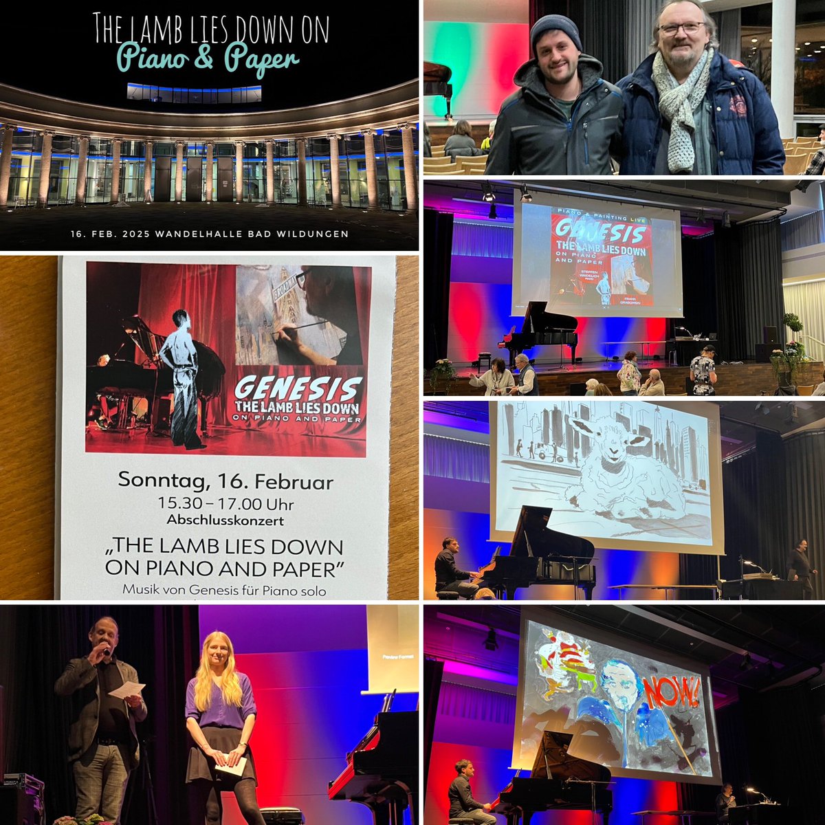 Grabowski_Frank's tweet image. We are amazed by the great success at the international piano festival. The concept of piano and painting is working. The Lamb lies down on Piano & Paper ❤️❤️❤️