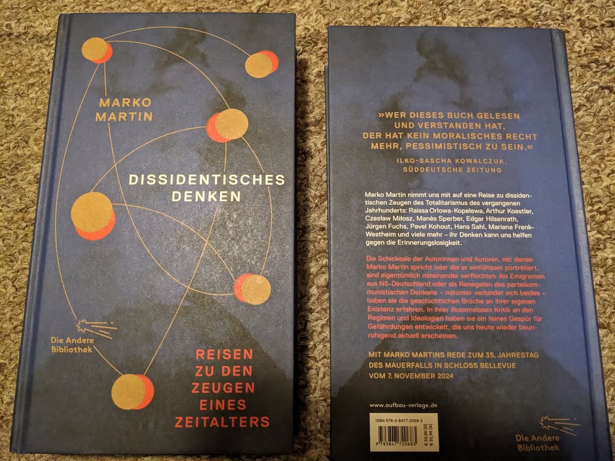 Dieses Buch von Marko Martin bleibt immer aktuell! Wer es nicht kennt - kaufen, lesen, kaufen, verschenken! Gerade ist die Neuausgabe erschienen - mit Markos grandioser Rede im Schloss Bellevue.