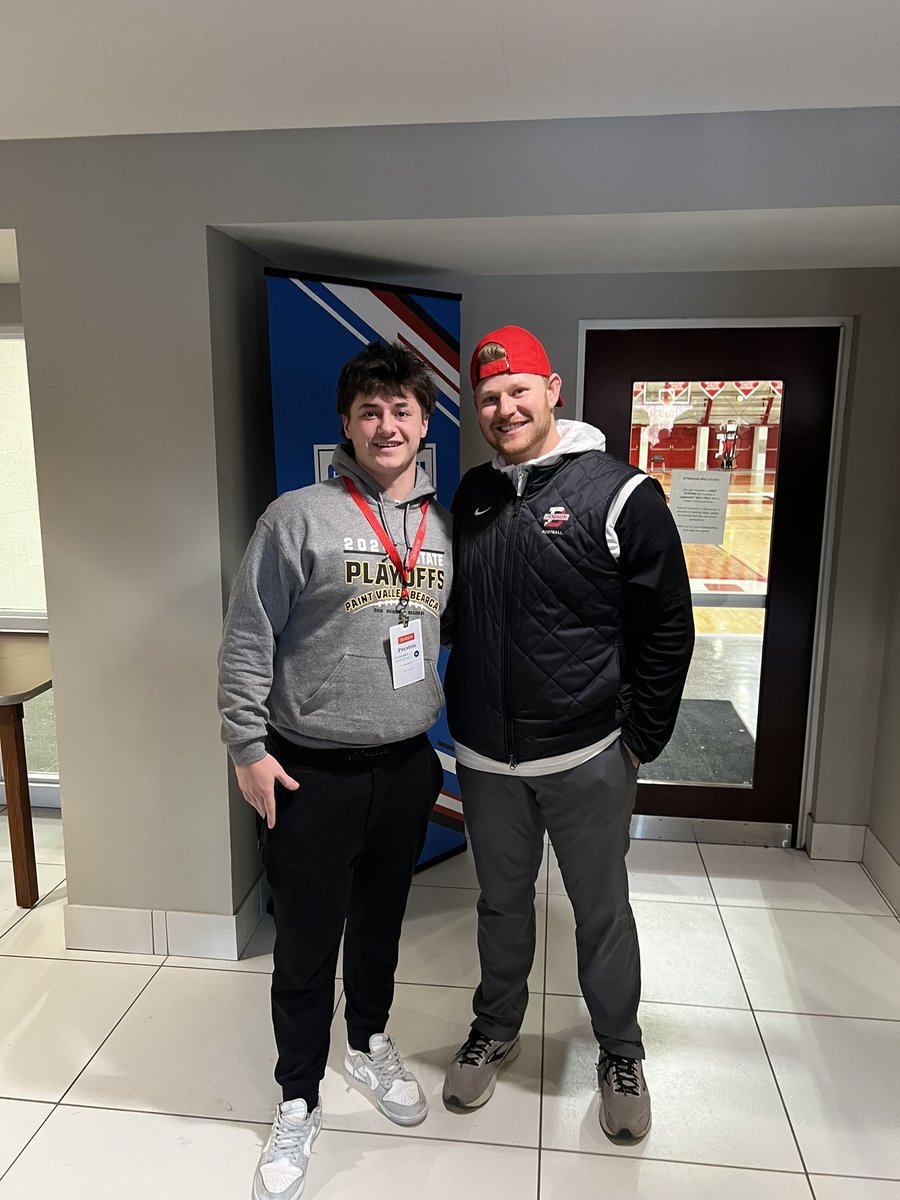 Had a great time with <a href="/DUFootball/">Denison Football</a>. Got to tour the beautiful campus and take a look at the facilities. Also had two great conversations with <a href="/CoachKJarrett/">Kaleb Jarrett</a> and <a href="/coachhatem/">Jack Hatem</a>