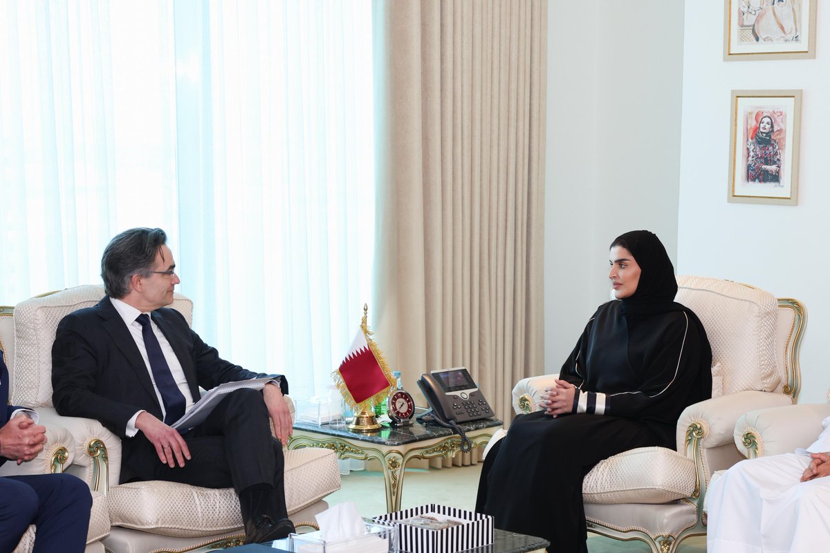 Minister of State for International Cooperation <a href="/MANAlMisned/">مريم بنت علي المسند</a> Meets Dutch Foreign Ministry Secretary-General

#MOFAQatar