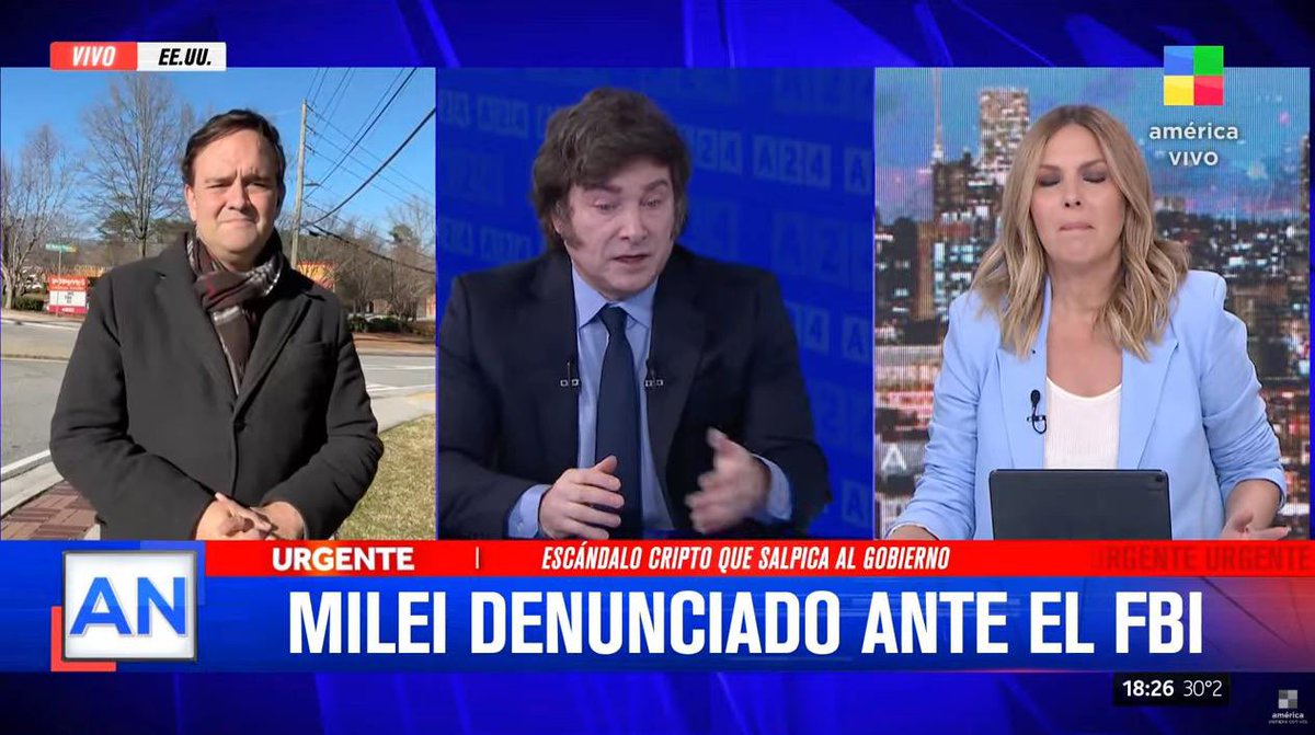 BREAKING: 

the FBI are going after Milei the president of Argentina because of the $LIBRA situation